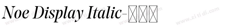 Noe Display Italic字体转换 Noe Display Italic字体转换